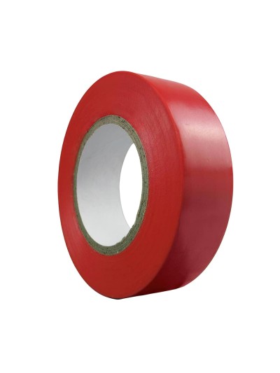 Cinta Aislante 20 m. x 19 mm. Roja Uso doméstico