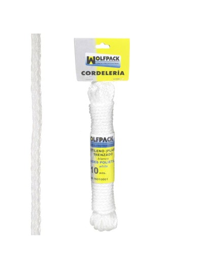 Cuerda Trenzada Plástico Blanca (Madeja 10 m.)