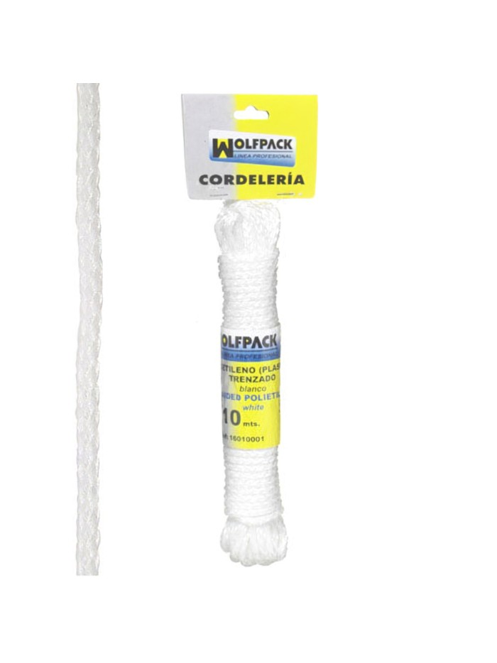 Cuerda Trenzada Plástico Blanca (Madeja 10 m.)