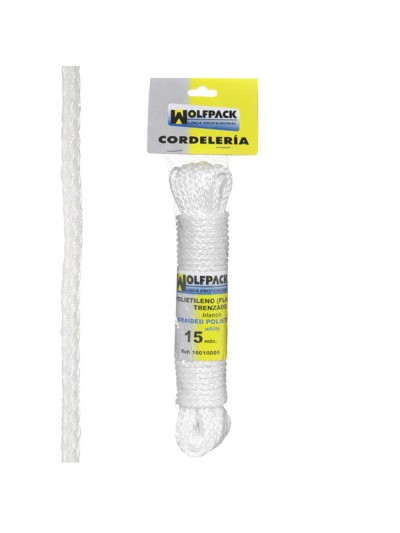 Cuerda Trenzada Plástico Blanca (Madeja 15 m.)