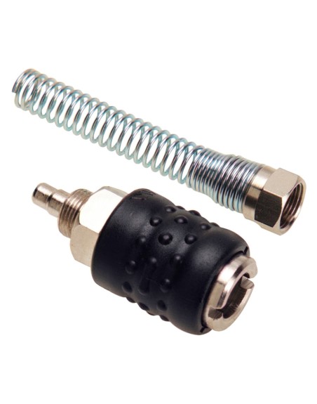 Enchufe Rapido Con Muelle Manguera 6x8 mm. (Blister 1 pieza)