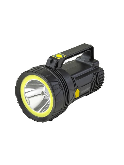 Linterna LED de Mano Multifunción Con Asa, Bateria Litio Recargable (4.000 mAh) 400 Lumenes. 2 Modos de Iluminación