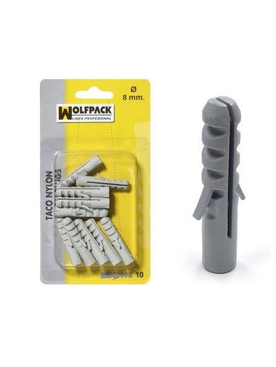 Taco Nylon         10 mm. (10 Piezas)