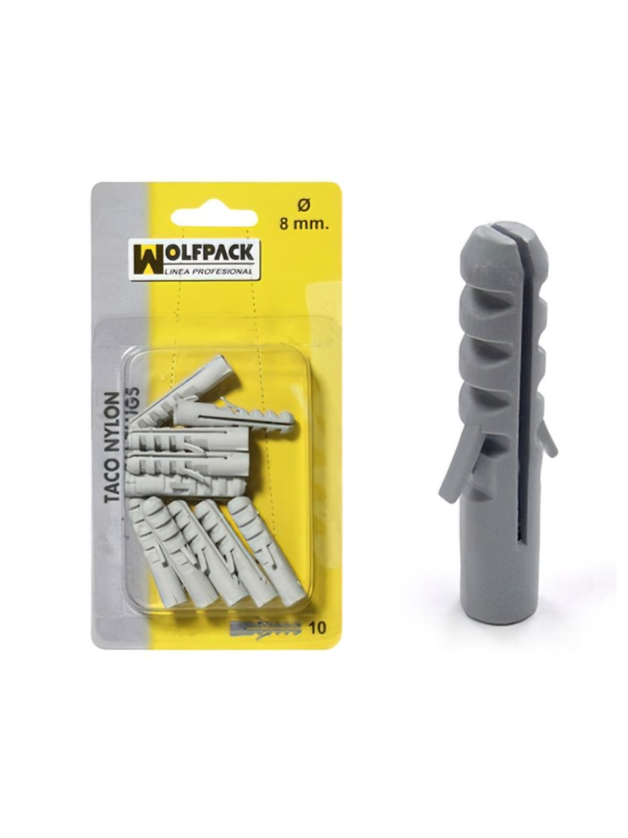 Taco Nylon         10 mm. (10 Piezas)