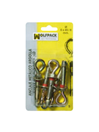 Anclaje Metálico Argolla 10x 70/12 mm. (2 Piezas)