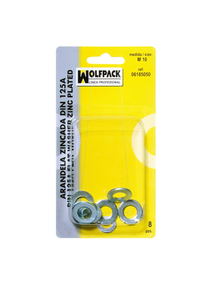 Arandelas Din125A M08 (10 Piezas)